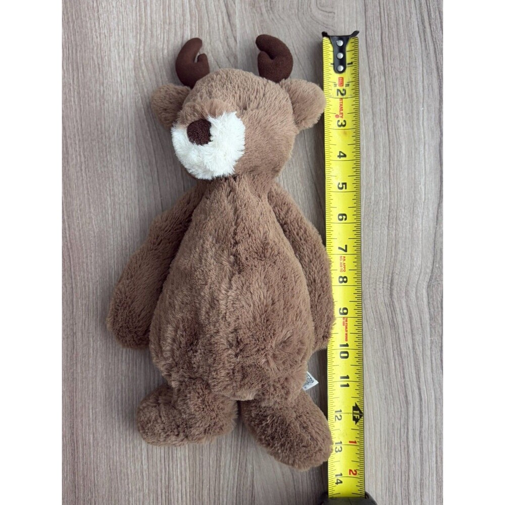 Jellycat Bashful Reindeer Brown & White Plush Stuffed Animal Retired Medium CPA - Picture 10 of 10